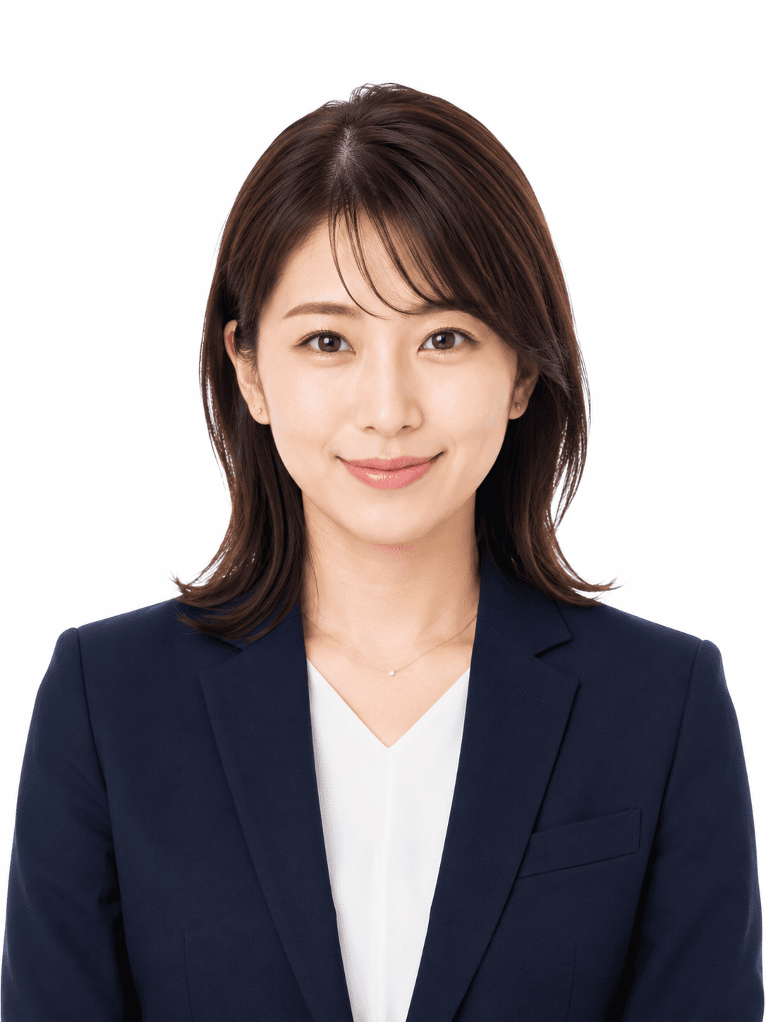 AI生成証明写真サンプル 30代女性