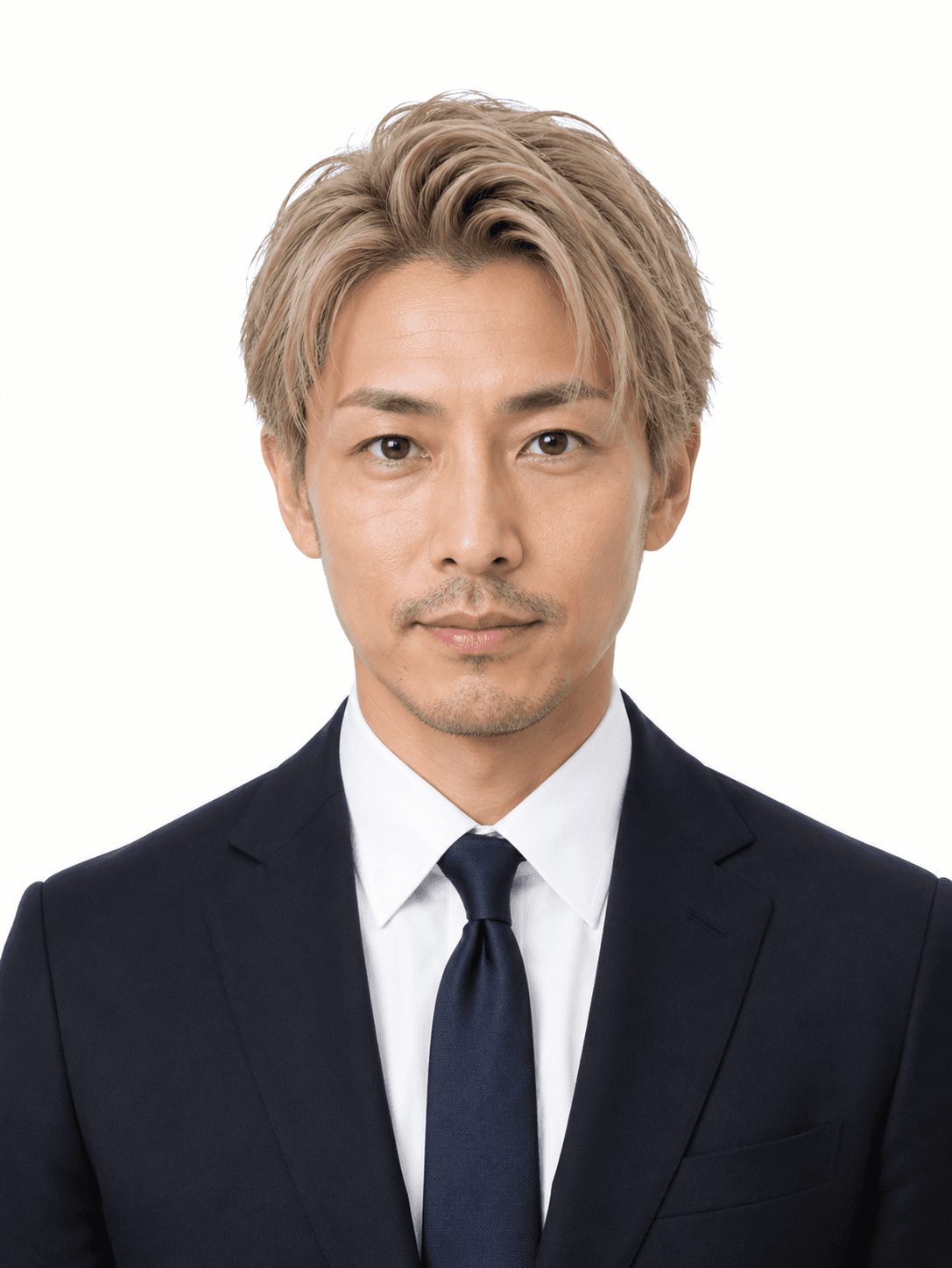 AI生成証明写真サンプル 30代男性