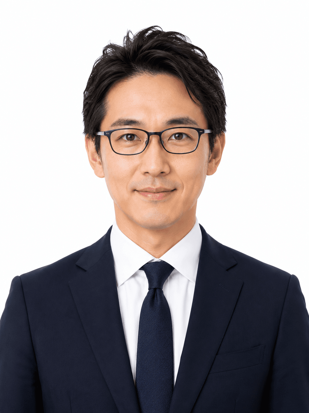 AI生成証明写真サンプル 40代男性